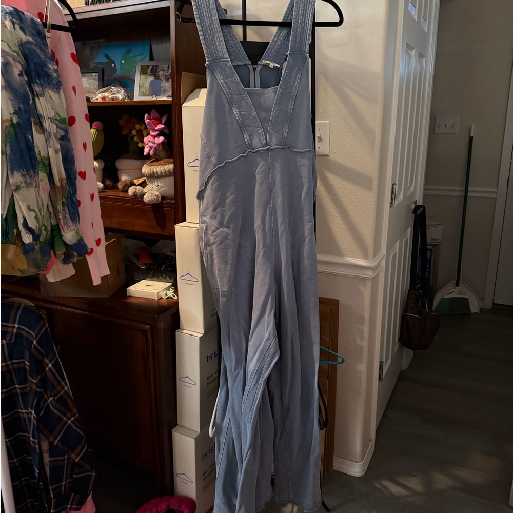 Light Blue Denim Overalls